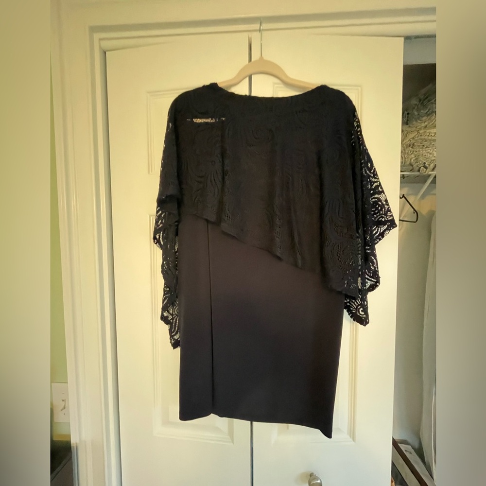 Mid dress , size ten, navy blue